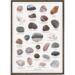 A4 Print - beach stones with frame