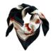 SILK SCARF - Poppy - 50 cm