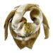 SILK SCARF - Yellow FD - 90 cm