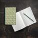 Notebook - Windrush Pattern Green WM