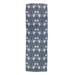 Linen Table Runner - Morris Pimpernel blue