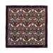 SILK SCARF - Morris Strawberry thief bordeaux - 50 cm