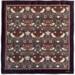 SILK SCARF - Morris Strawberry thief bordeaux - 90 cm