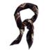 SILK SCARF - Morris Strawberry thief bordeaux - 90 cm