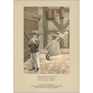 ART PRINT A4 - Flight to America 1