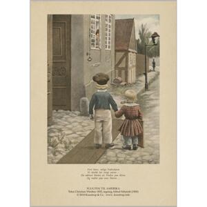 ART PRINT A4 - Flight to America 2