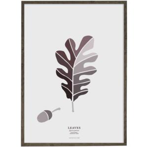 Winter Oak Leaf (gray) – ART PRINT - CHOOSE SIZE
