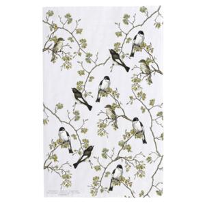 ORGANIC DISH TOWEL - Pied Flycatcher