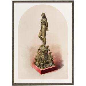 Bronze statue, woman - ART PRINT - CHOOSE SIZE