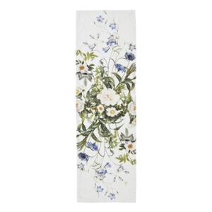 LINEN TABLE RUNNER - Blue Flower Garden