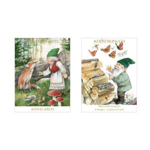 Mini Christmas cards - Elf and Fox