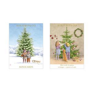 MINI CARDS CHRISTMAS - Kids and Christmas tree