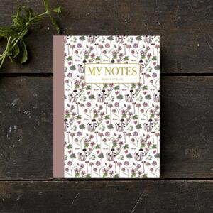 Notebook - Pink Floral Pattern