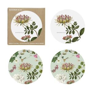 Glass coaster - The Flora Danica Atlas - 4-pack