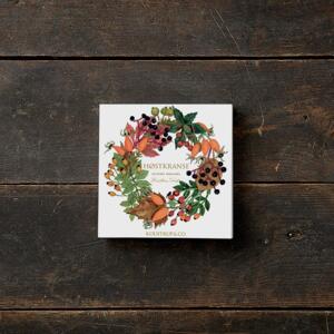 AUTUMN WREATHS - Square card set