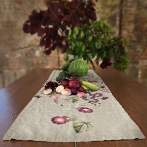 Linen Table Runner - Blossom Garden JL
