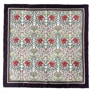 SILK SCARF - Morris Oxford red - 90 cm